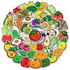 50 Fruit and Vegetable Stickers, 0-3 Years Old Babies' Objects, Educational Fruit and Vegetable Plants, Graffiti Stickers, Children's Stickers