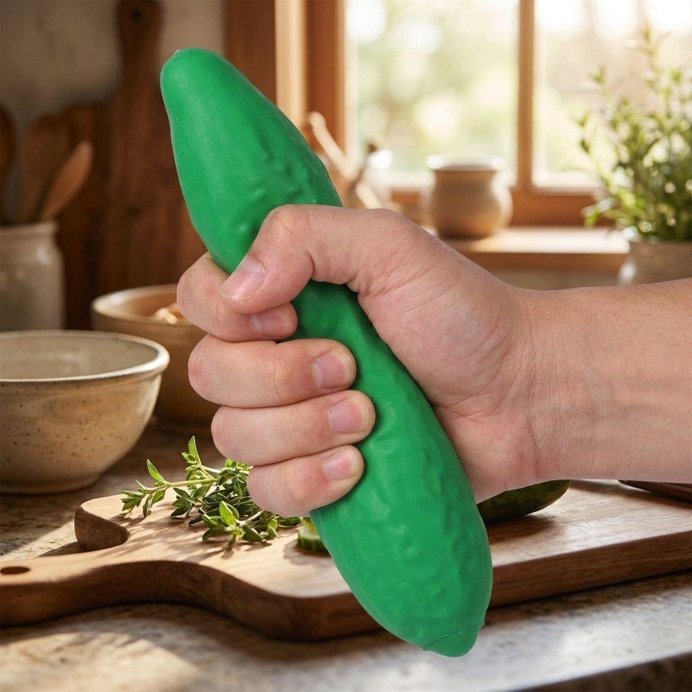 Super Soft Cucumber Squeeze Model Simulation Vegetable Pinch Slow Rebound Cucumber  Photo Prop
