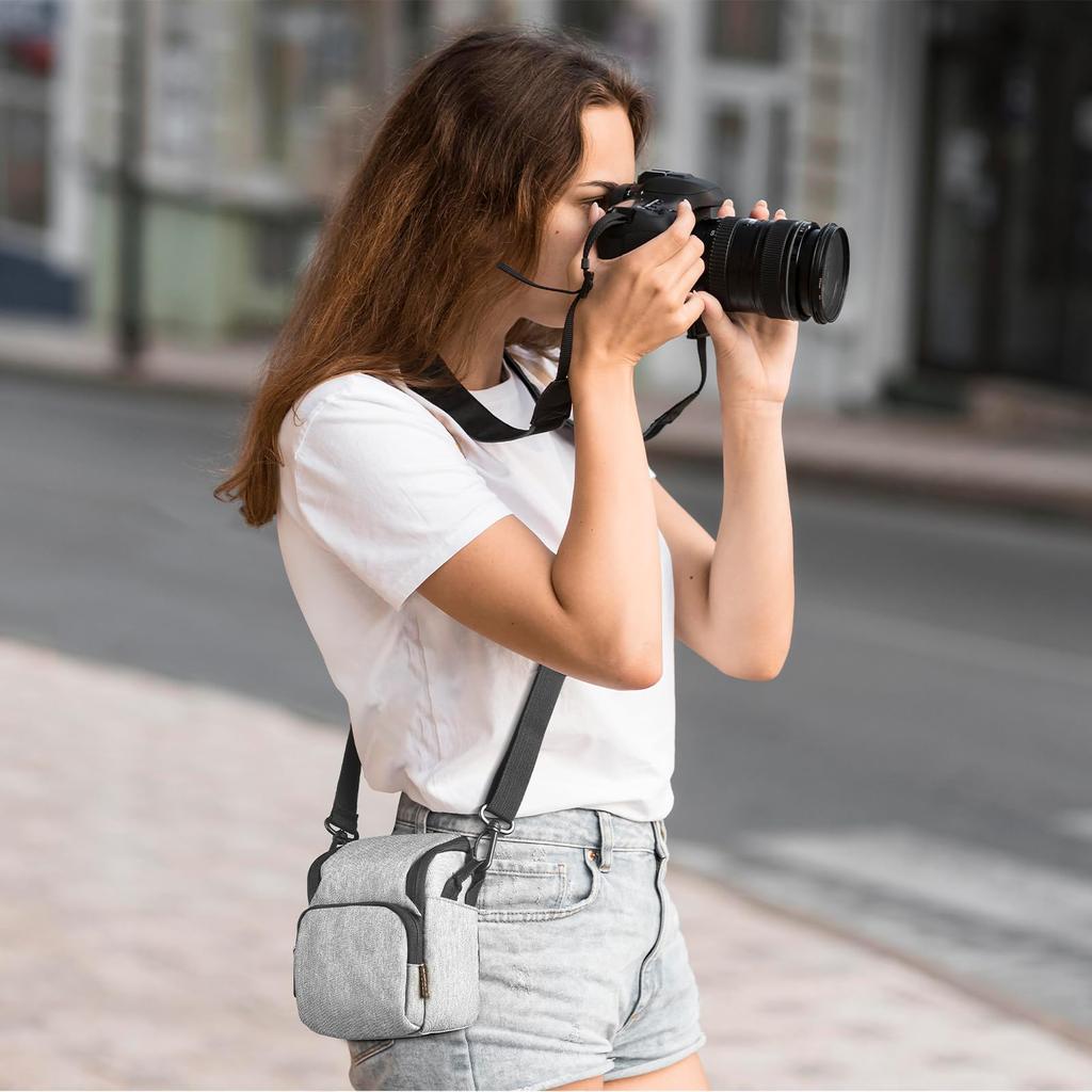 FOSOTO Camera Digital Camera Small Mirrorless SLR Video Camera Shoulder Camera Protection Outdoor Camera Small Simple Case, Case, Case, Case, Bag,