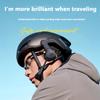 New Bt9 Motorcycle Bluetooth Helmet Headset Double Ears 800Mah 5.3Bt Waterproof Voice Control Hands-Free Call Music Player