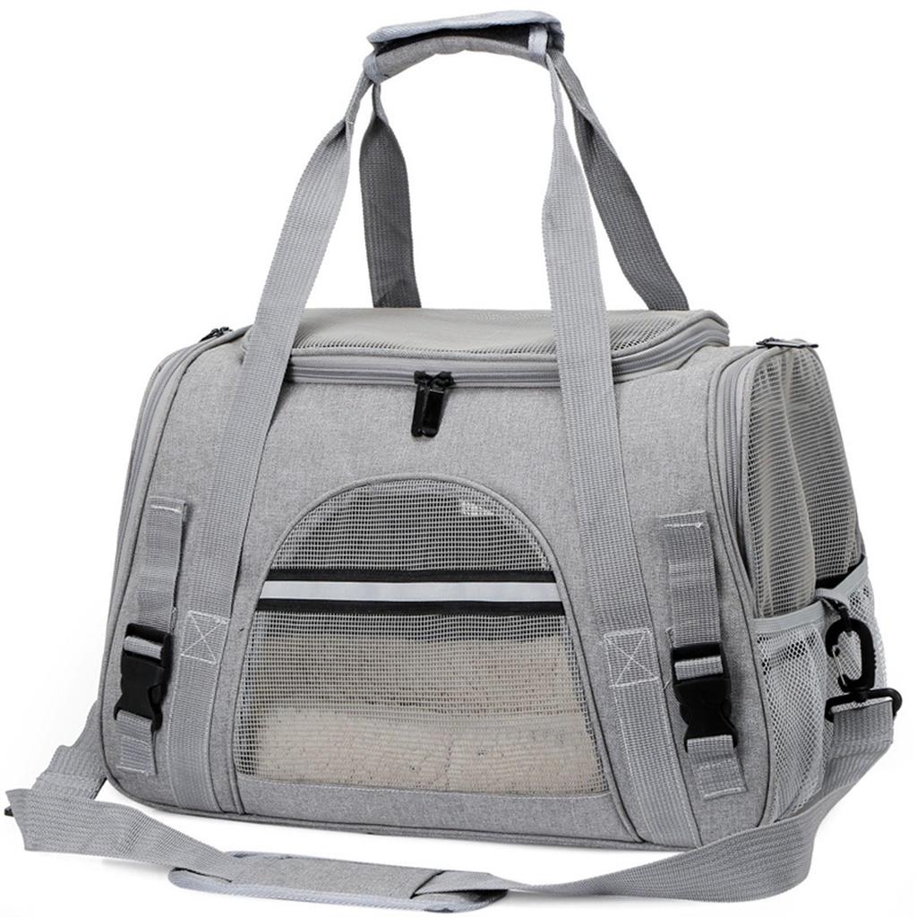 Foldable Breathable Pet Carrier: Large Capacity, Portable Bag for Small Cats - Ideal for Outdoor and Car Travel