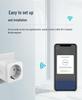 Умная розетка Graffiti 16A WiFi, Дистанционное и голосовое управление, Совместимость с Alexa, Энергоэффективная.