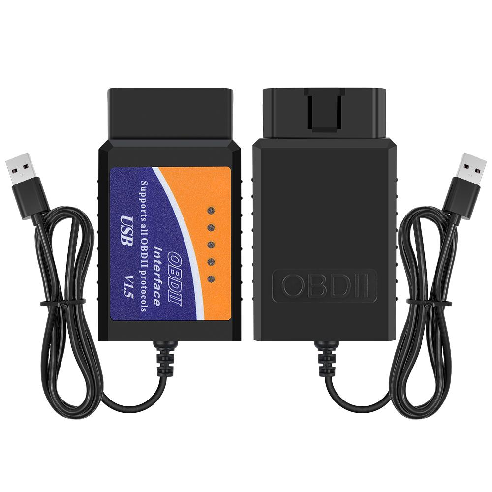 Super ELM327 USB 1.5 ELM 327 USB V1.5 OBD2 сканер автомобильный диагностический кабель поддерживает большинство протоколов OBDII с чипом PIC18F25K80