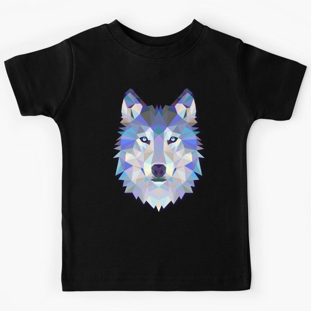 Cool Colorful Wolf Kids T-Shirt