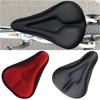 3D Soft Bicycle Seat Cover Thickened Widened Bike Saddles Lightweight Black Bike Replacement Seat Suitable for Women and Men