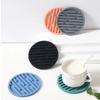 10cm Silicone Coaster Round Heat Resistant Coffee Cup Mat Tea Drink Mug Protector Pad Decor Table Mat Household Kitchen Supplies