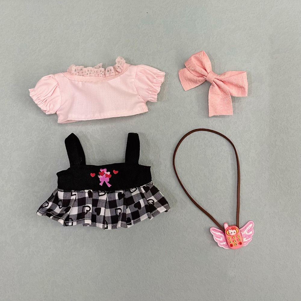 С мультяшной повязкой на голову, аксессуары, платье принцессы, милая кукольная юбка, 20 см, хлопковая кукла/куклы EXO Idol