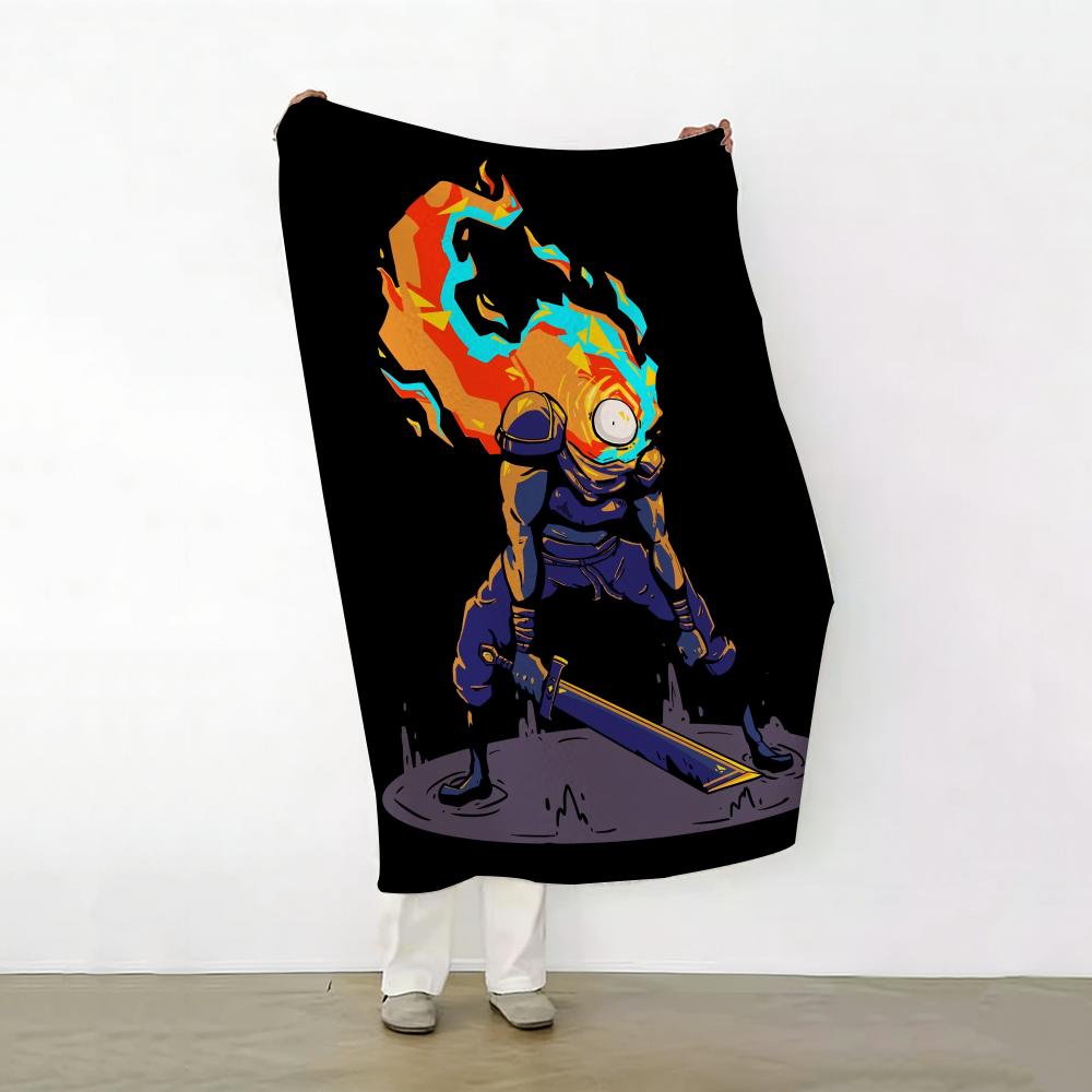 Game D Dead C Cells Throw Soft Warm Flannel Fleece Throw Blanket for Sofa Bed Travel Home