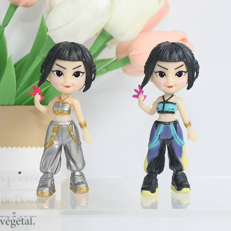 Набор из 6 фигурок Аниме Kpop Серия Охотники на демонов Настольные статуэтки Украшение для Хэллоуина Рождества Подарки для детей