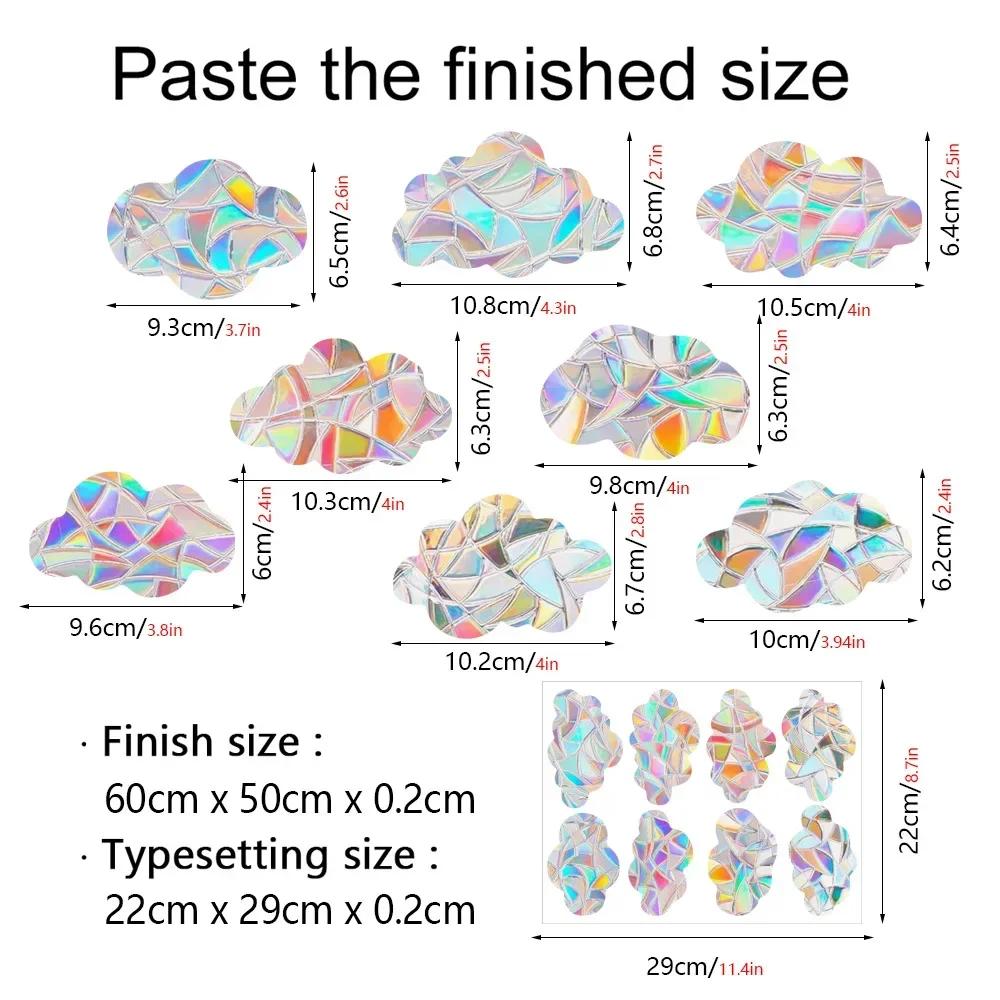 ПВХ кошка бабочка призрак призма стекло радуга ловец солнца наклейки на окна настенные наклейки для дома спальня украшения самоклеящаяся наклейка