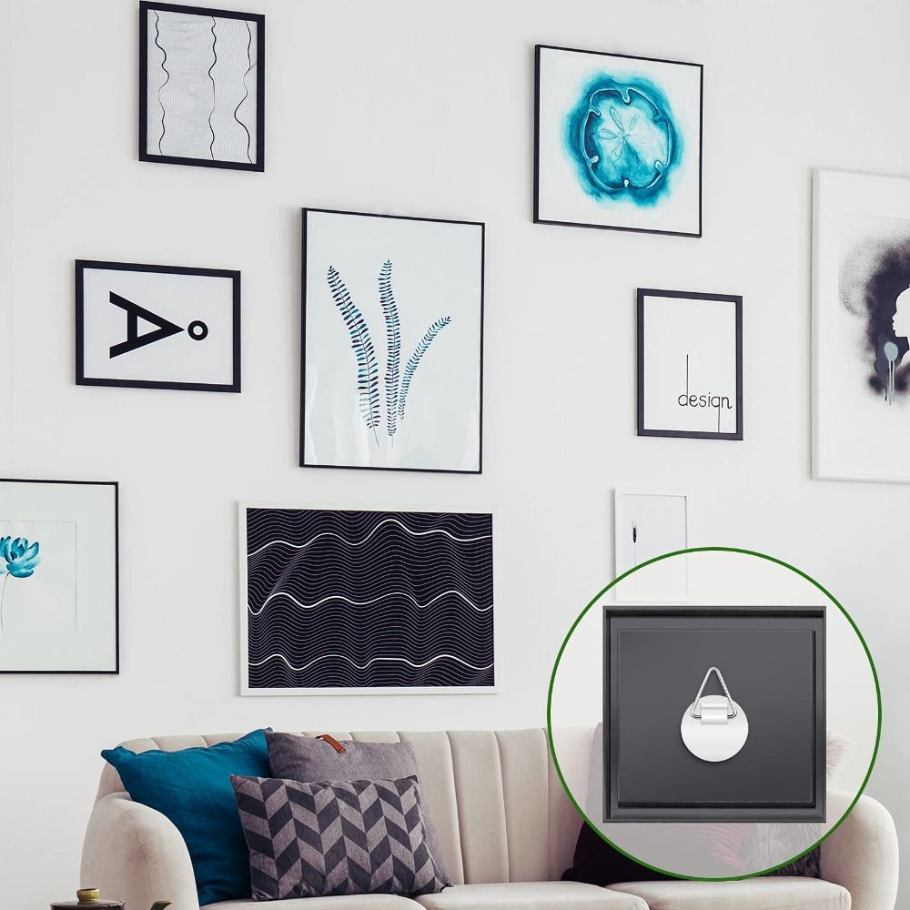 Sticky Adhesive Vertical Invisible Plate Holders Plate Hanger Photo Frame Hangers Picture Hangers