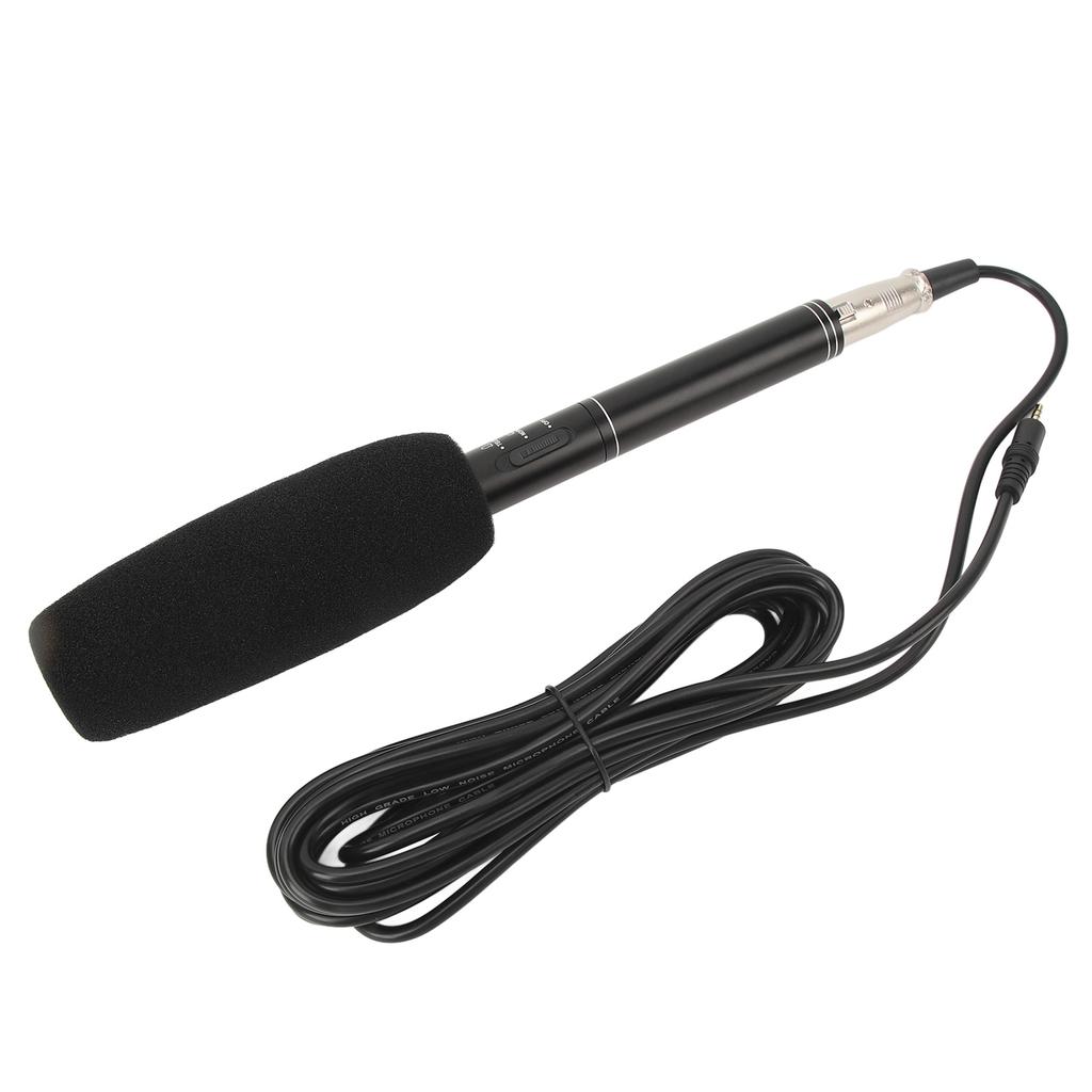 XLR Shotgun Condenser Microphone Professional Cardioid Mini Shotgun Condenser Mic Television News