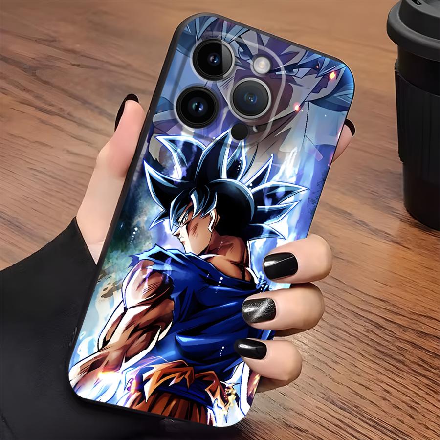 Чехол для iPhone XS Max XR 13 12 11 17 Pro Max 7 8 15 16 14 Plus 17Air Черный Мягкий Чехол для Телефона Dragon Ball Z Вселенная Goku