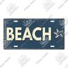 Putuo Decor Beach Retro Tin Sign Licenses Plate Plaque Metal Vintage Poster for Pub Bar Surf Club Man Cave Wall Art Decoration