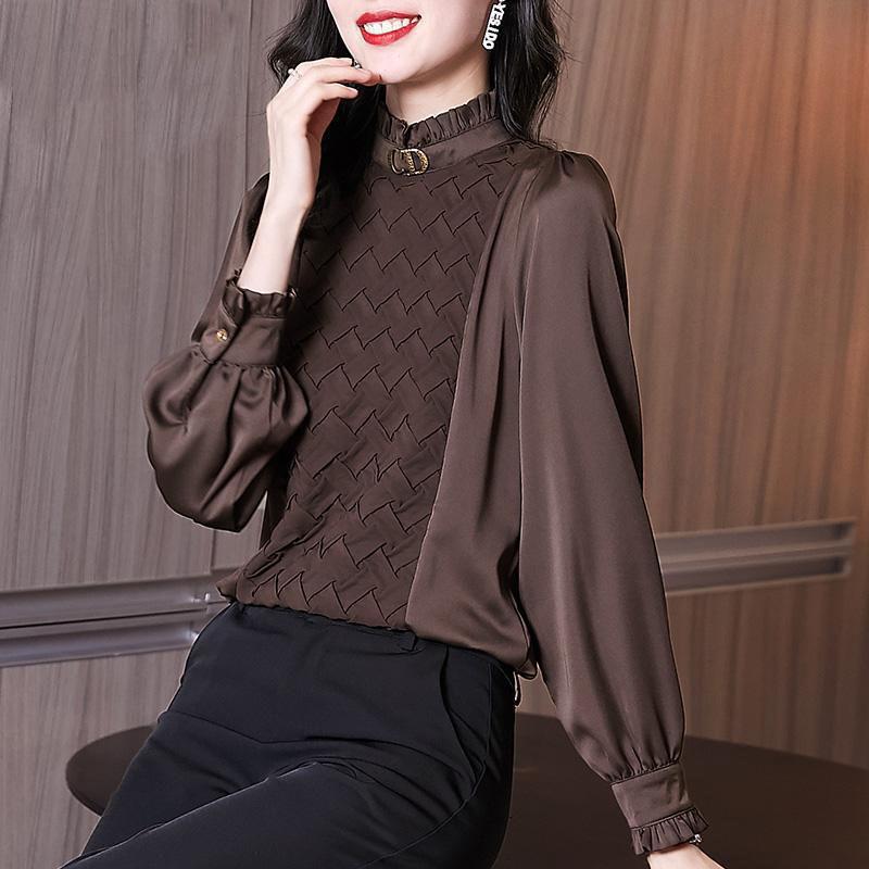 Spring Women's Casual Fashion Turtleneck Bottoming Shirt
