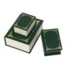 Novelty Book Shaped Jewelry Box Magnetic Closure Rings Earrings Organizer Travel