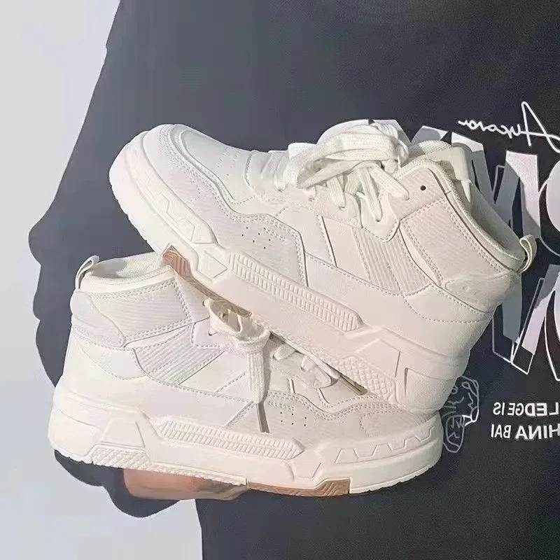 Мода 2024 Весна Женские Кроссовки Уличные Ботинки На Шнуровке Увеличивают Рост Платформы Обувь для Женщин Новые Женские Высокие Кроссовки Повседневные Кроссовки