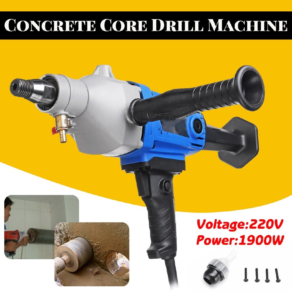 220V 1900W Diamond Core Drill Wet 118mm Handheld Concrete Core Drilling Machine with Water Pump Accessories