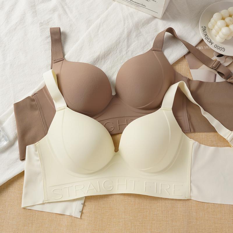 M-2XL Бесшовный танк-топ пуш-ап Бюстгальтер без косточек для женщин Большого размера Бюстгальтер с широкой боковой поддержкой Тонкий бюстгальтер с круглой чашкой против провисания