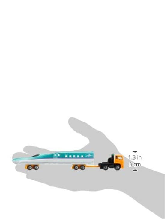 Takara Tomy Long Type Tomica Mitsubishi Fuso Super Great H5 Series Shinkansen Hayabusa Transport Мини-игрушка для детей от 3 лет и старше Игрушка в коробке, безопасность
