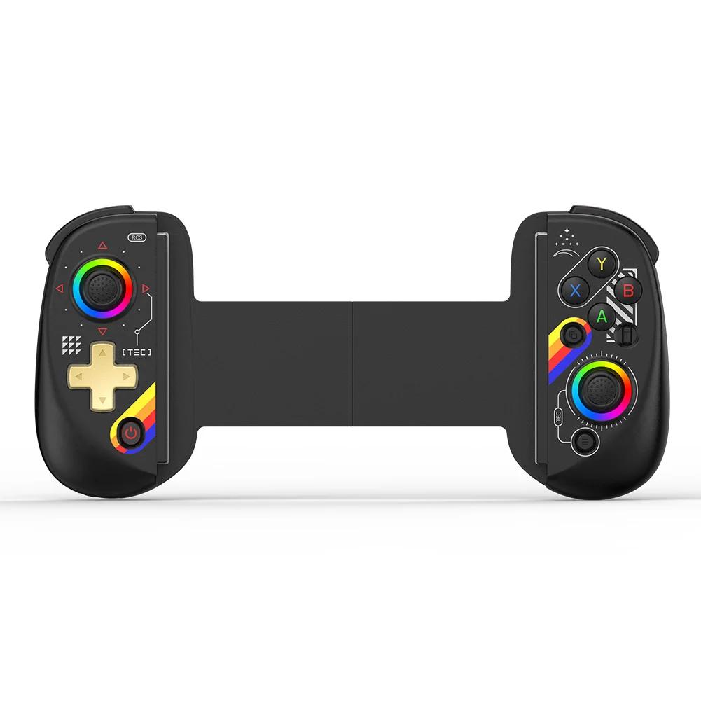 Телескопический геймпад для мобильного телефона D9 с турбо/6-осевым гироскопом/вибрационным игровым контроллером, совместимым с Bluetooth5.3 для Android и iPhone