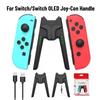 Зарядный хват для контроллера Nintendo Switch/Oled Joypad, игровой контроллер, зарядная подставка Type-C со светодиодным индикатором для аксессуаров Switch