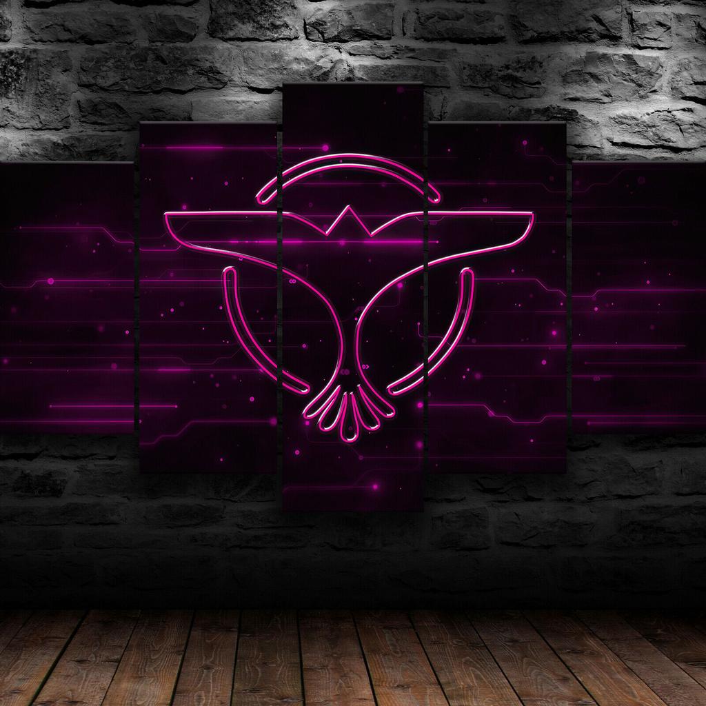 5 шт. Tiesto DJ музыка электронный логотип плакат холст картина печать настенная живопись холст настенный декор для гостиной в рамке