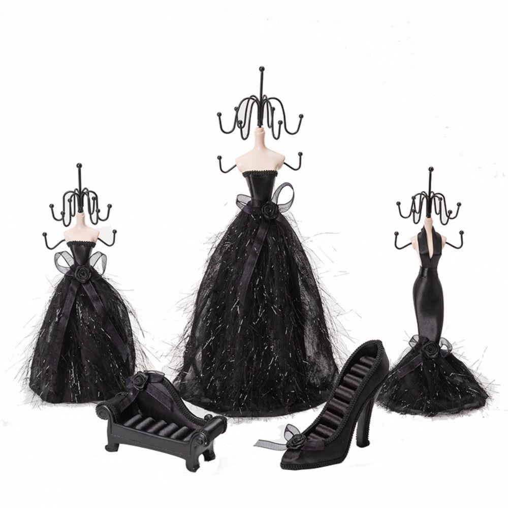 Платье Высокие каблуки Дисплей ювелирных изделий Диван Юбка Рыбий хвост Подставка для ювелирных изделий Держатель Ювелирный магазин