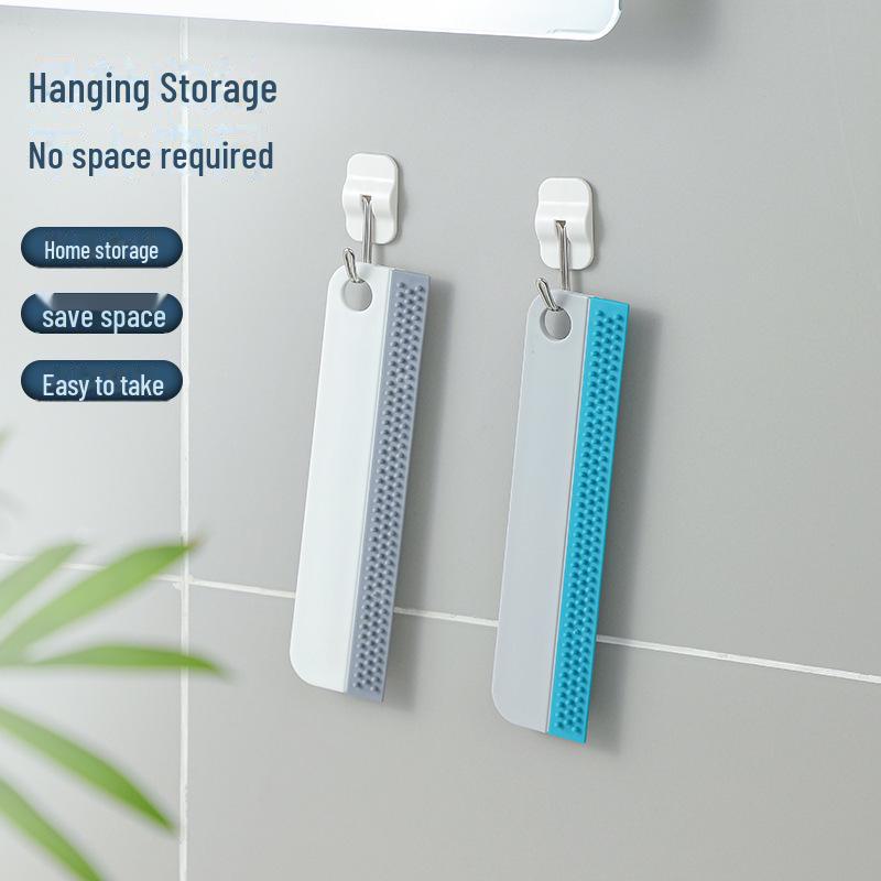 Скребок для мытья стекол и плитки, щетка для чистки ванной комнаты, силиконовая салфетка для мытья зеркал и окон