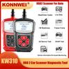 KONNWEI KW310 OBDII Автомобильные диагностические инструменты автомобильный сканер OBDII анализатор двигателя считыватель кодов автомобиль CAN OBDII Scan Tool тестер