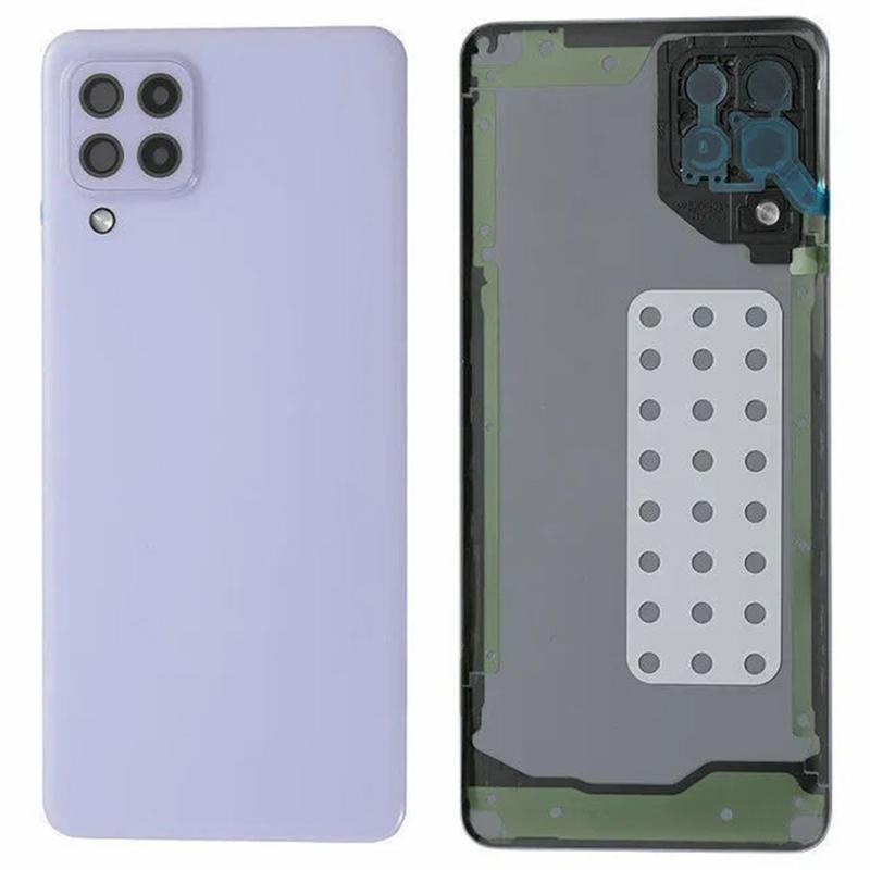 Для Samsung Galaxy A22 4G (Версия ЕС) Корпус батареи A225 с клейкой наклейкой + крышка объектива камеры (Без логотипа)