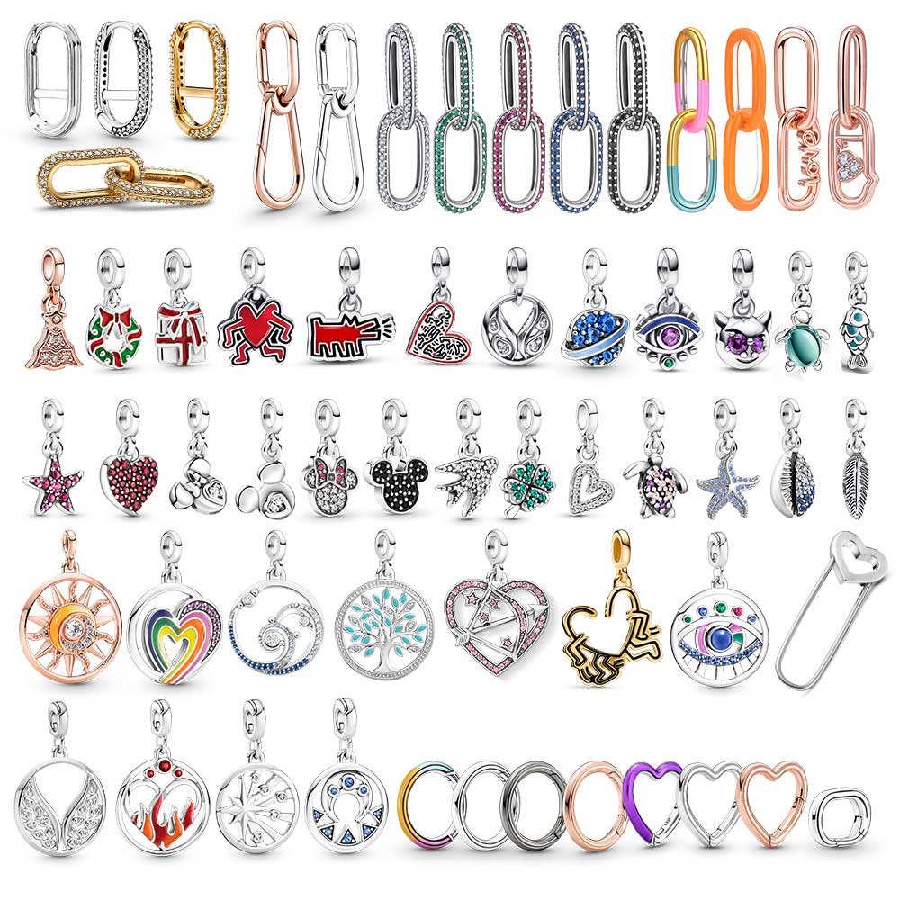 Новый настоящий S925 стерлингового серебра Me Шарм Единорог звезда обруч из бисера подходит оригинальные браслеты Me женские украшения в форме сердца для подарка