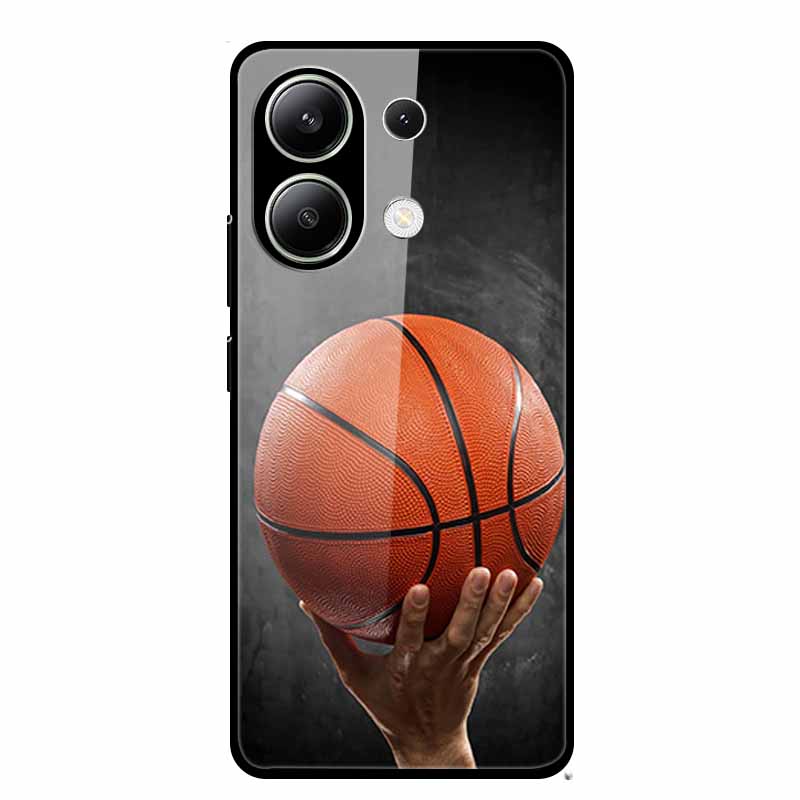 Стеклянный чехол для Xiaomi Redmi Note 13 Чехол Мягкий бампер Закаленное стекло Жесткая задняя крышка Для телефона Redmi Note 13 Pro Чехол Funda Coque