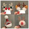Рождественские шляпы Рождественское украшение для волос Вечерний головной убор Милая повязка на голову с оленьими рогами Кавайный аксессуар для волос Навидад