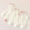 Летние тонкие носки с цветами, милые дышащие сетчатые носки принцессы, носки для девочек, хлопковые носки для детей 3-12 лет