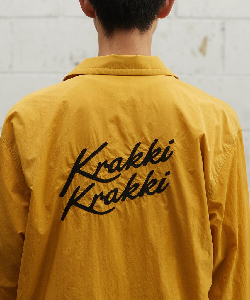Krakki [Unisex] Coach Jacket_Yellow [Kr265Puj411]