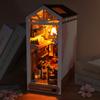 New Book Nook Japanese City Alley Model Building Bookend Bookshelf Insert Bookcase DIY Assemble Toys Child Girl Adult Gift Casa