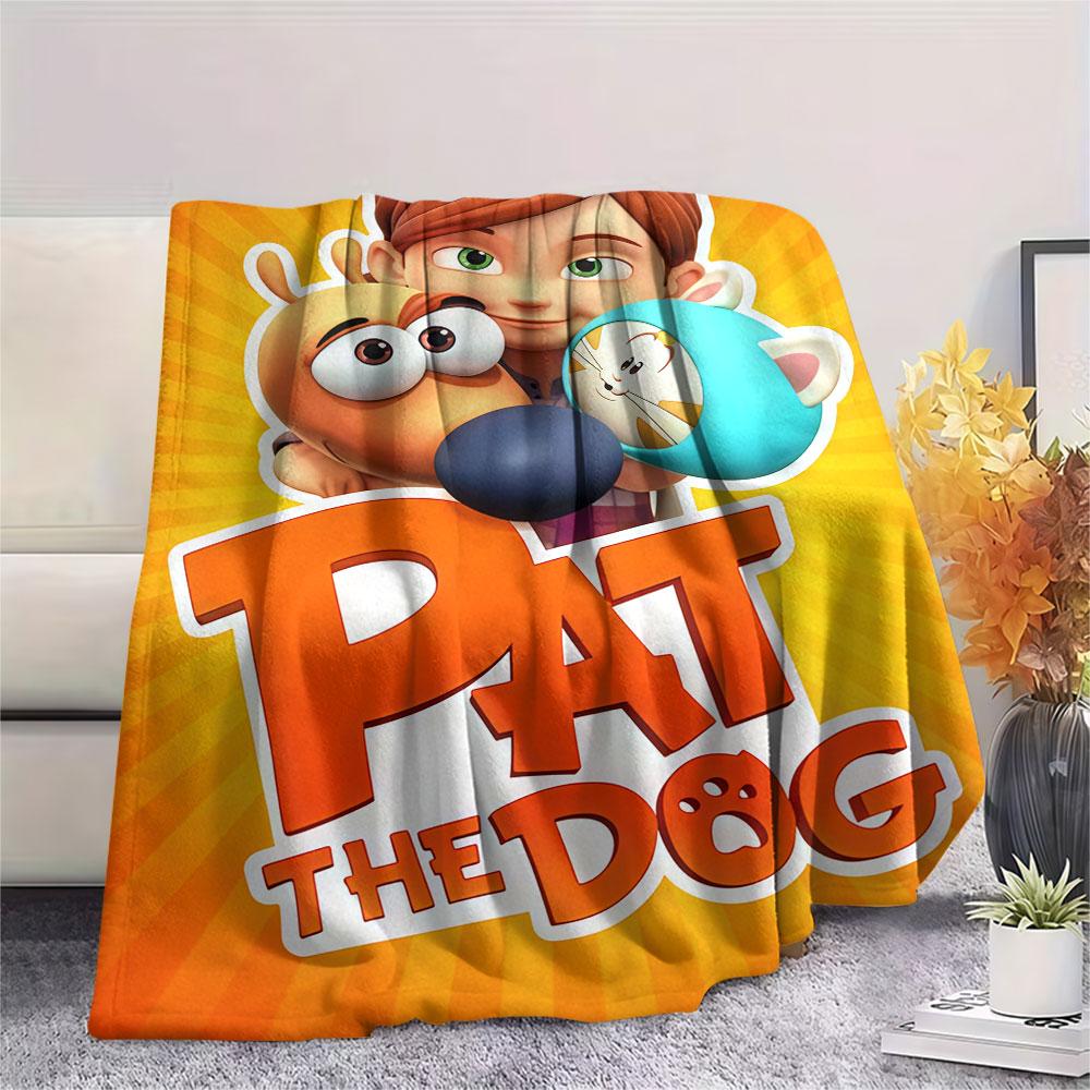 1PC Pat the Dog Blanket, High quality Comfortable for All Seasons, Home Decor, Warmth and Comfort
