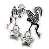 [J3863] - White 'Fairy Dreams' Silver Earrings
