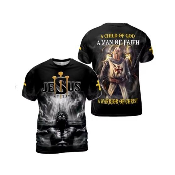 Retro Warrior United Kingdom British UK Britain England Knights Templar MMA Boxing Muay Thai T-shirt 3D Print Unisex Training Fitness Workout Sport