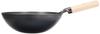 Endo Shoji Commercial Pressed Peking Iron Wooden Made in Japan Wok, 36cm, Body, Handle, (APK12036)