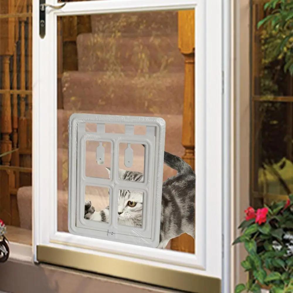 Mosquito Proof Pet Screen Door Lockable Cat Screen Window Sliding Door Screen  Courtyard