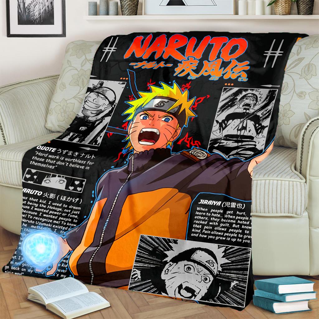 Anime-Print Blanket Warm Comfortable Flannel Blanket for Bedrooms, Sofas, Beds, Chairs, Picnics, Travel -LXR66