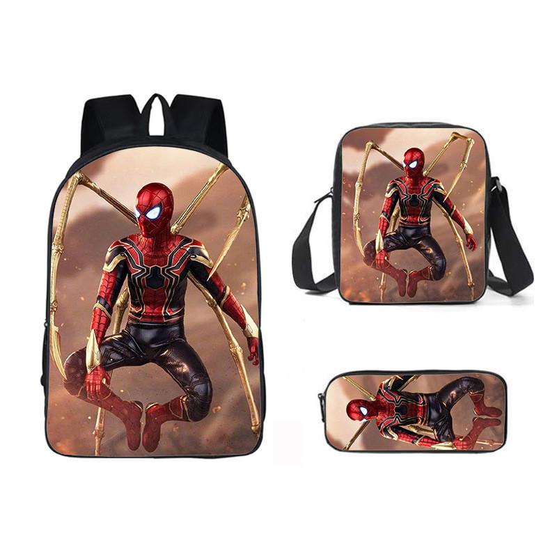 Backpack Three Piece Set Waterresistant Material Kids For