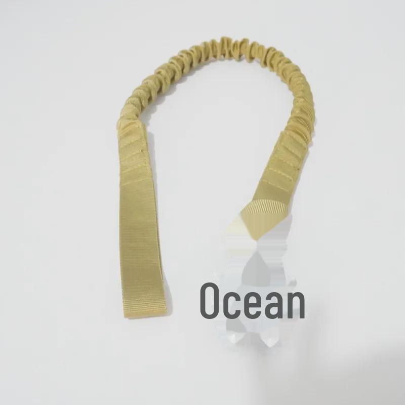 Эластичная веревка безопасности для спуска по веревке с быстроразъемной пряжкой с двумя головками для тактического использования на открытом воздухе