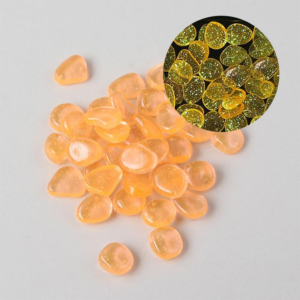 Glow In the Dark Colorful Luminous Stone Long-lasting Garden Paving Fluorescent-Stone  for Aquatic