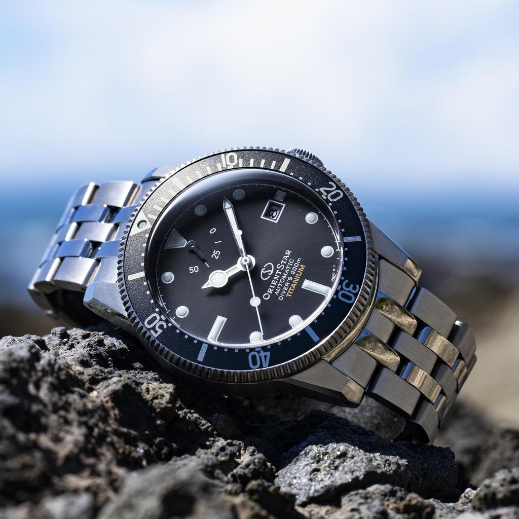ORIENT STAR Автоматические часы M42 Diver 1964 Механические Японского производства с Гарантией производителя 200м Водонепроницаемые Титан Черный [ORIENT