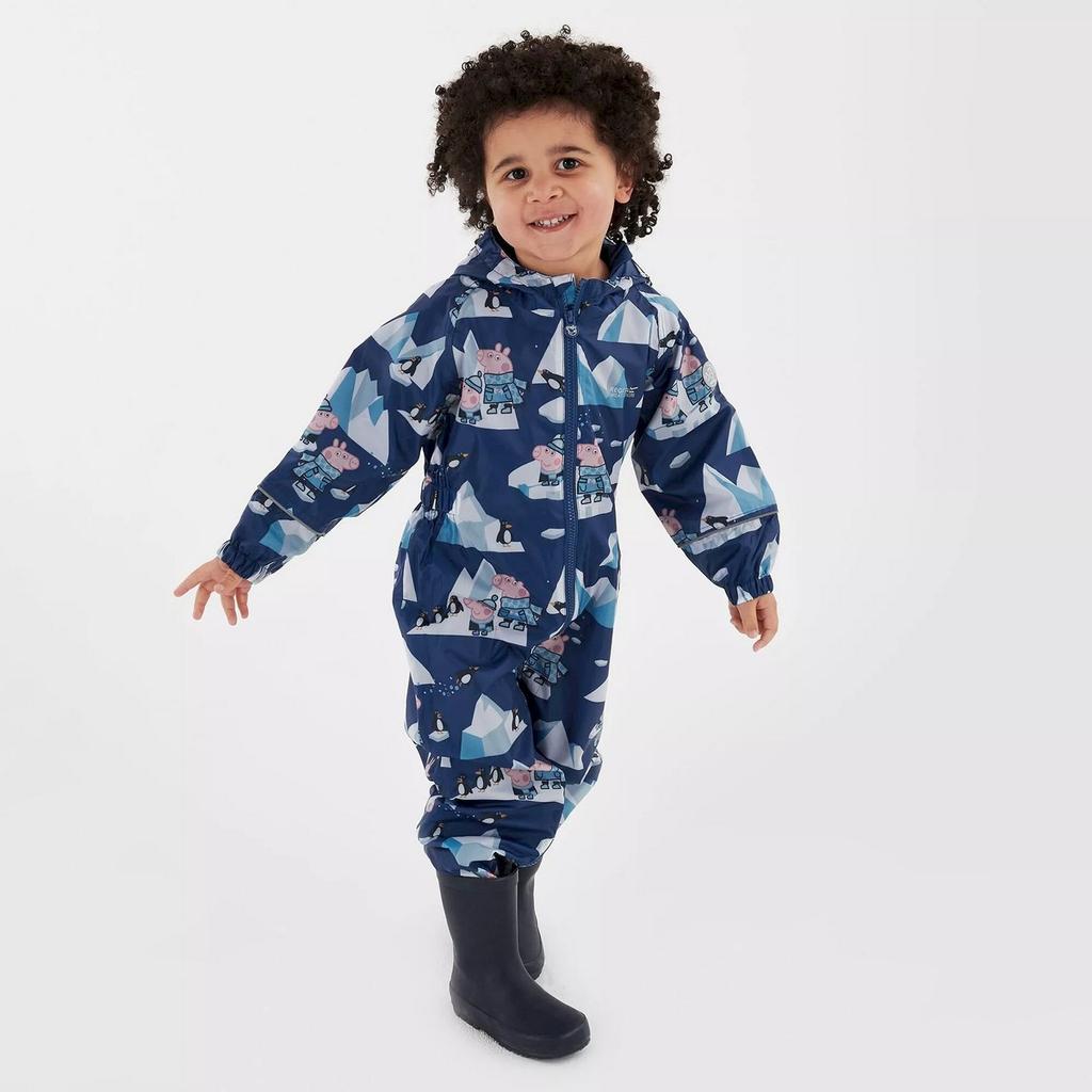 Regatta Childrens/Kids Pobble Peppa Pig Puddle Suit