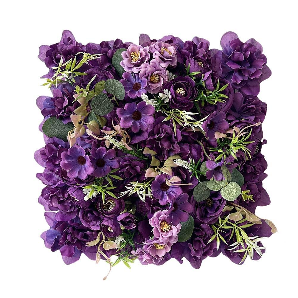 Background Wall Artificial Rose Flower Wall Multicolor Hydrangea Flower Panel  Gift