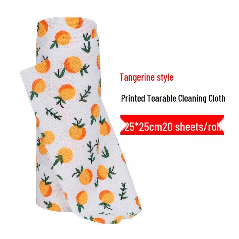Впитывающая отрывной полиэстер-хлопковый чистящий материал для кухни и дома
